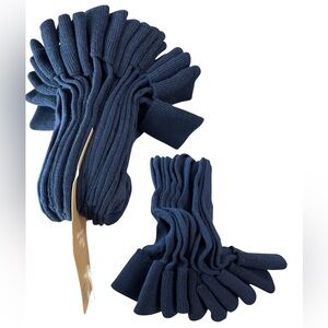 15 Pairs Girls Navy Uniform Socks Size S 7-10 NWT School